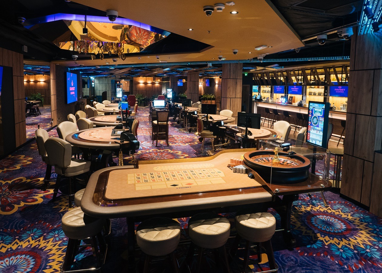 Casino-inspirert lounge